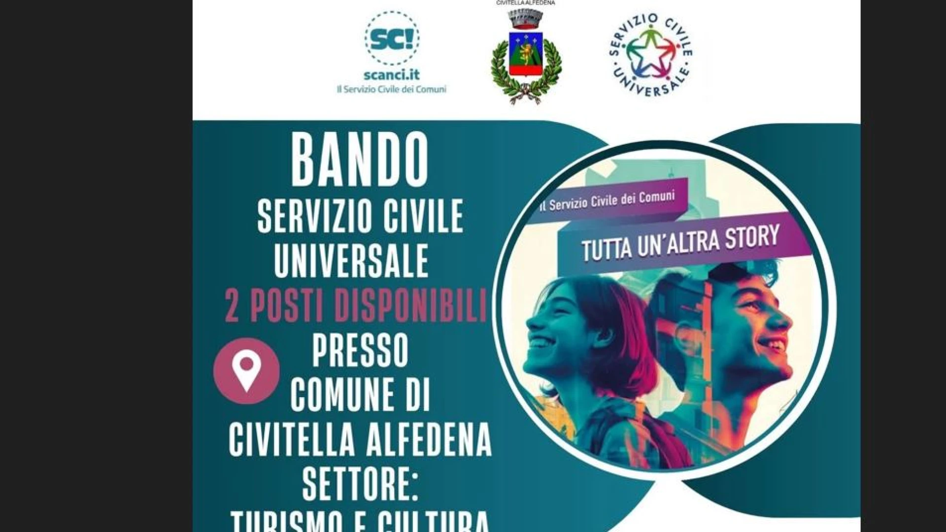 Civitella Alfedena: Servizio Civile Universale, pubblicato il bando. Saranno due i giovani da impiegare per un anno in un progetto dedicato al Turismo